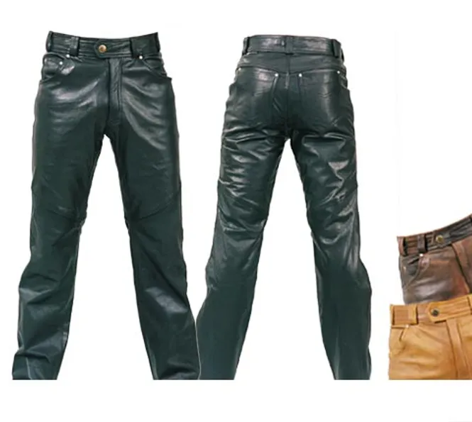 Huvudbild Cress Skinnbyxor Skinnjeans  i Getskinn Mörkbrun