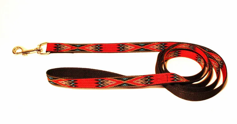 ALAC - Koppel poly 20mm x 190cm inkamönstrat Röd/Grå